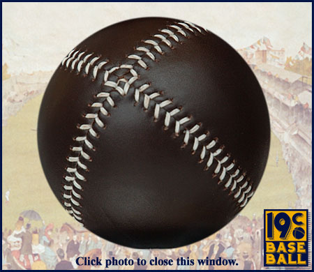 Vintage Baseball: 1861-1867 Baseball with Brown Lemon Peel Cover