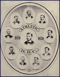 1870 Athletic Base Ball Club photo. Click to enlarge.