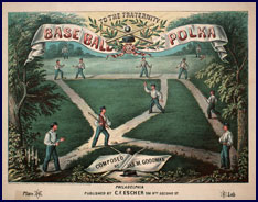 Baseball Polka sheet music. Click to enlarge.