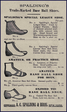 Base Ball Shoes. Click to enlarge.