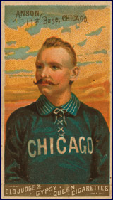 Cap Anson, first baseman for the Chicago White Stockings. Click to enlarge.