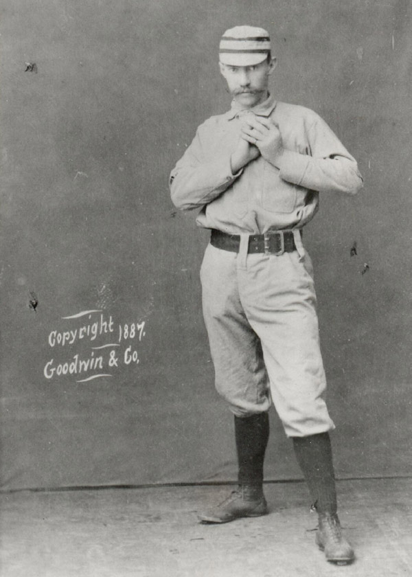 Baseball history photo: Charlie Ferguson, star pitcher of the Philadelphia Phillies.  Click photo to return to previous page.