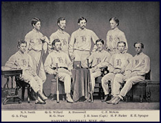 Harvard Baseball Nine, 1867. Click to enlarge.