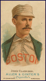 John Clarkson baseball card circa 1887. Click to enlarge.