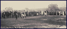 Milton Acadamy, Oregon baseball game circa 1890. Click to enlarge.