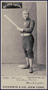 Paul Hines Baseball Card. Click to enlarge.