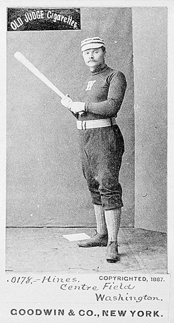 Paul Hines of the 1887 Washington Nationals of the National League. Click photo to return to previous page.