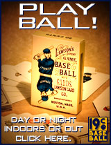 Lawson's Patent Game, Baseball With Cards. Click here!