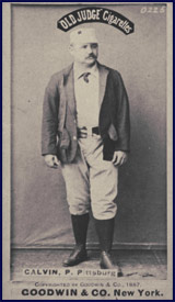 Pud Galvin baseball card, circa 1887. Click to enlarge.