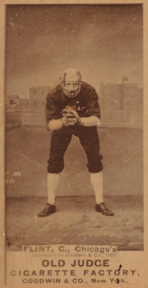 Baseball history photo: Baseball card featuring Silver Flint.  Click photo to return to previous page.