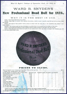 The Official Spalding League Ball. Click to enlarge.