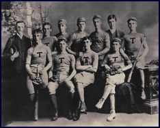 Trinity College Baseball Team, 1885. Click to enlarge.