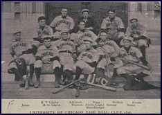 University of Chicago Baseball Club, 1896. Click to enlarge.