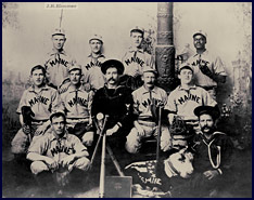 The U.S.S. Maine Baseball Team photo. Click to enlarge.
