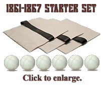 1861-1867 Vintage Baseball Starter Set. Click to enlarge.