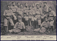 Yale University Baseball Team, 1896. Click to enlarge.